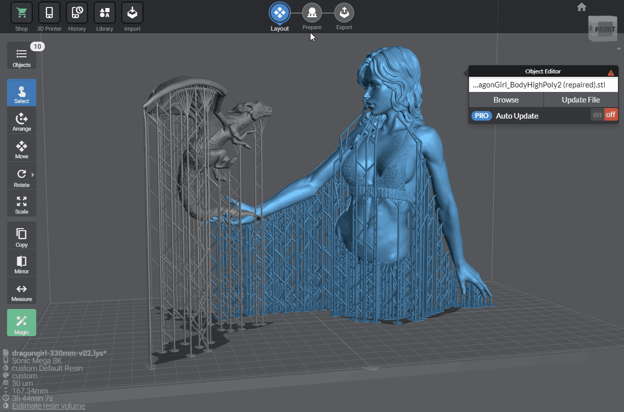 Lychee Slicer 3.5 updated user itnerface