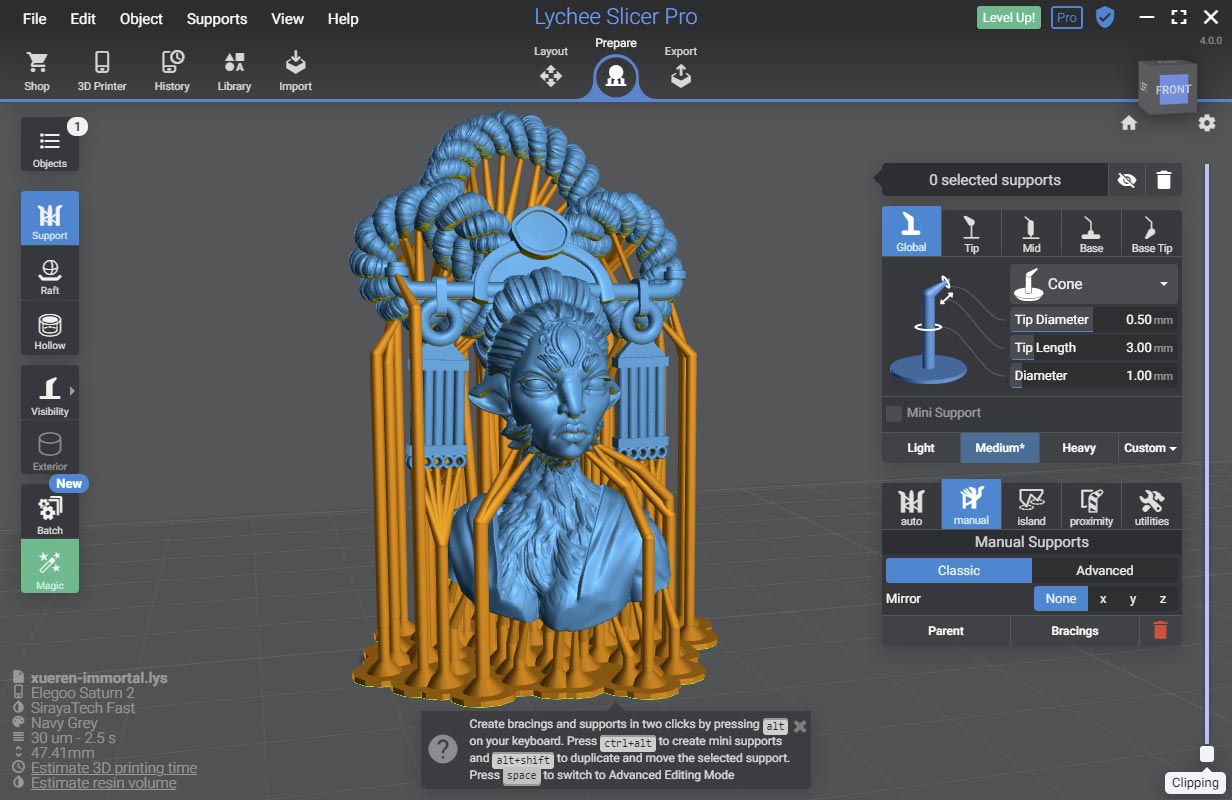 interface Lychee Slicer 3.5 updated user itnerface