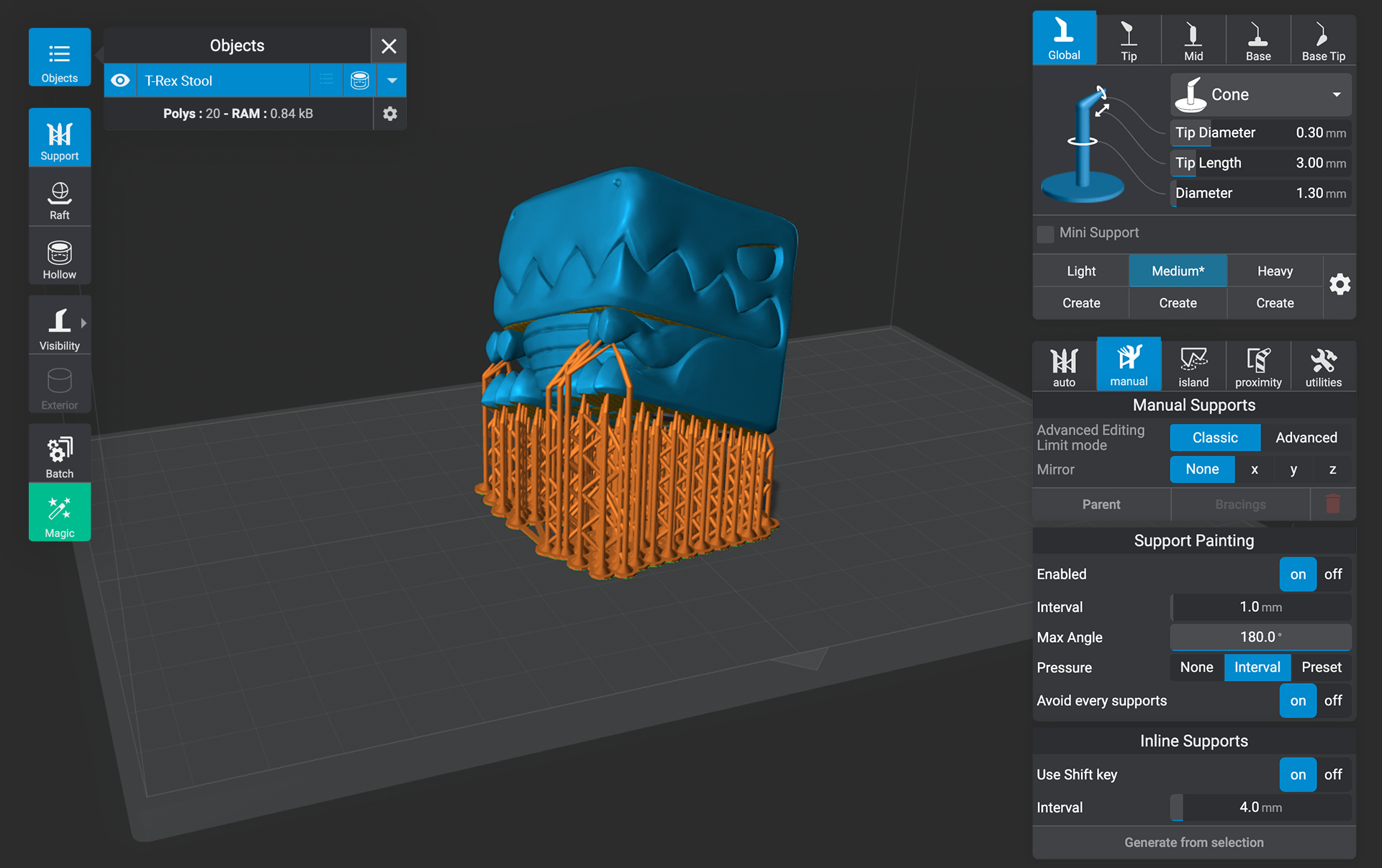 visuels_type_impression_SLA_homepage LycheeSlicer Resin interface